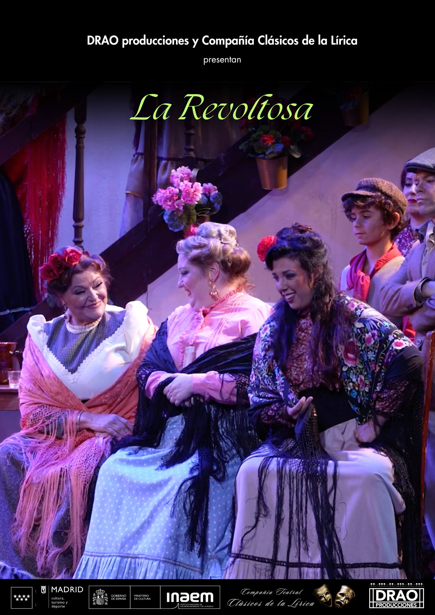 La Revoltosa-4 la revoltosa - charo reina - margarita marban - Gemma soler- drao producciones- compañía clásicos de la lírica - repertorio zarzuelistico.
